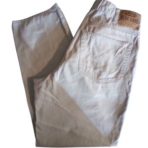 Old Navy mens Cotton Blue Denim Jeans in Cream Size 34/30 Workwear Western